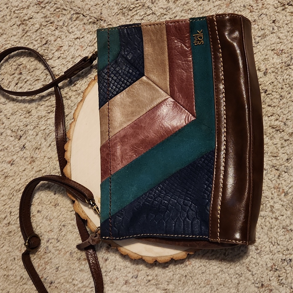 The Sak Multi-colored Leather Crossbody Handbag